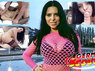 Deutsche Milf Kira Queen mit großen natürlichen Titten fickt für Geld